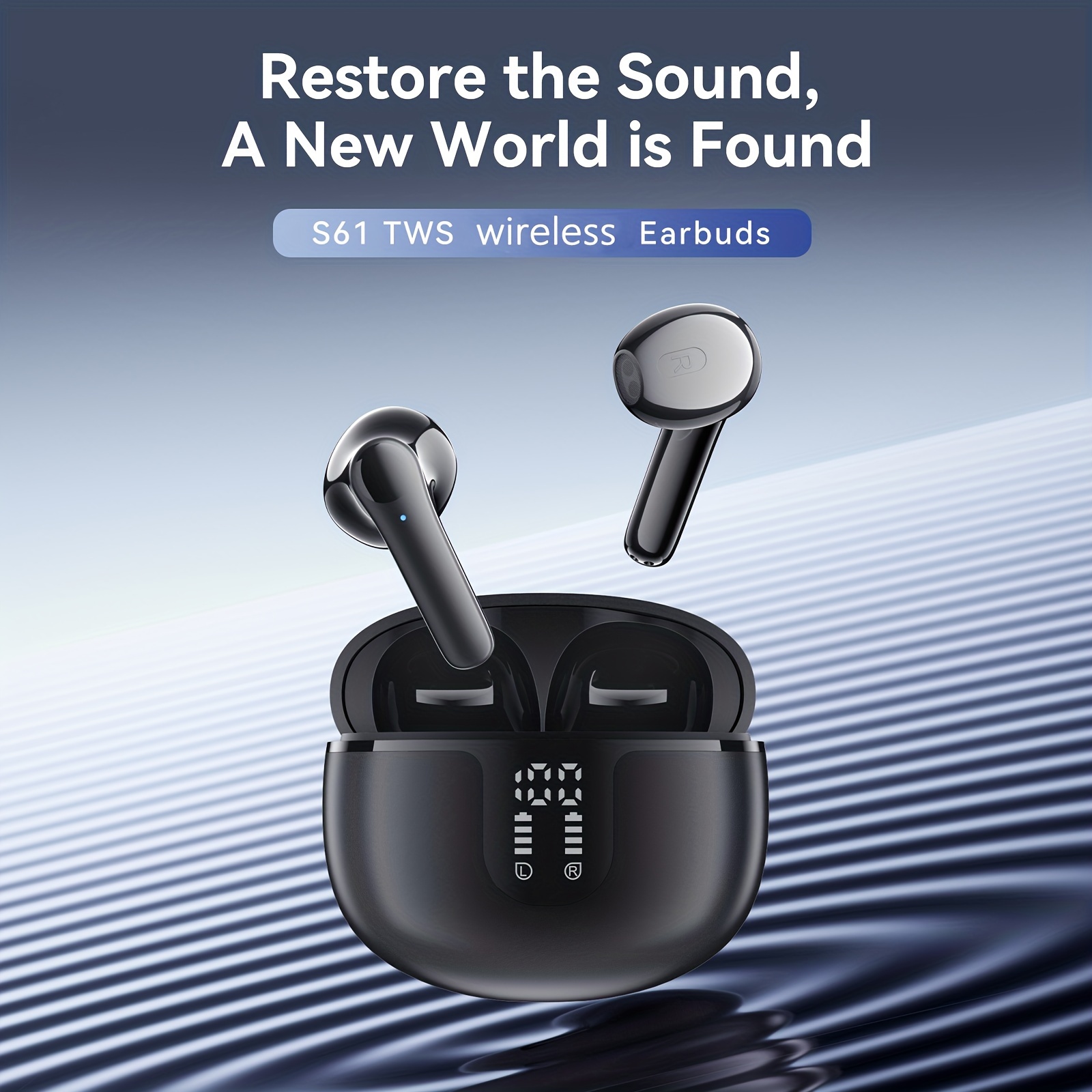wireless headset hifi sound quality screen digital display details 0