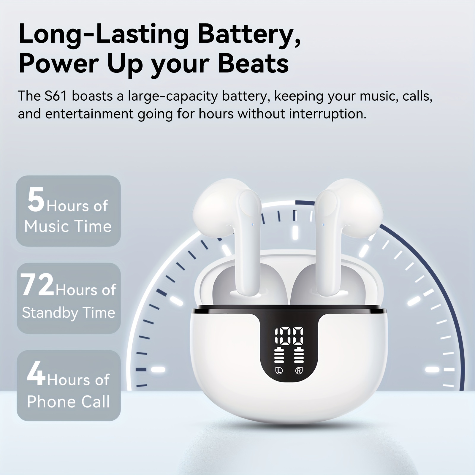 wireless headset hifi sound quality screen digital display details 5