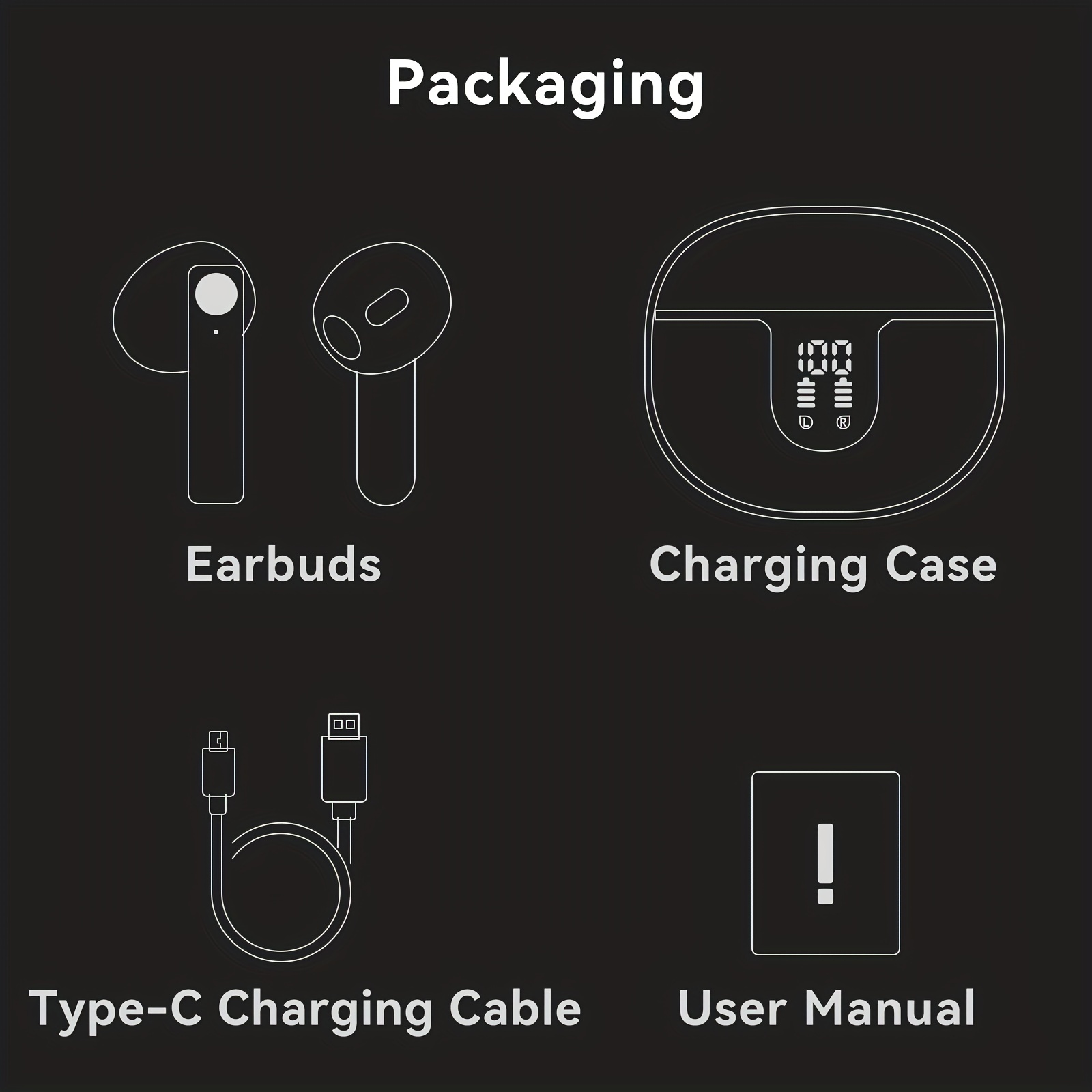 wireless headset hifi sound quality screen digital display details 10