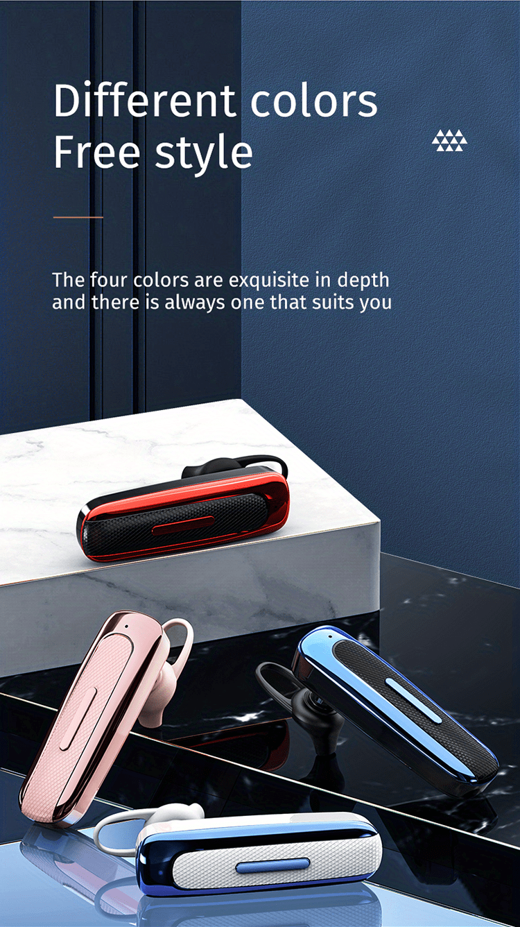 bt earphones new in ear high battery long standby time business and sports single ear stereo true wireless details 0