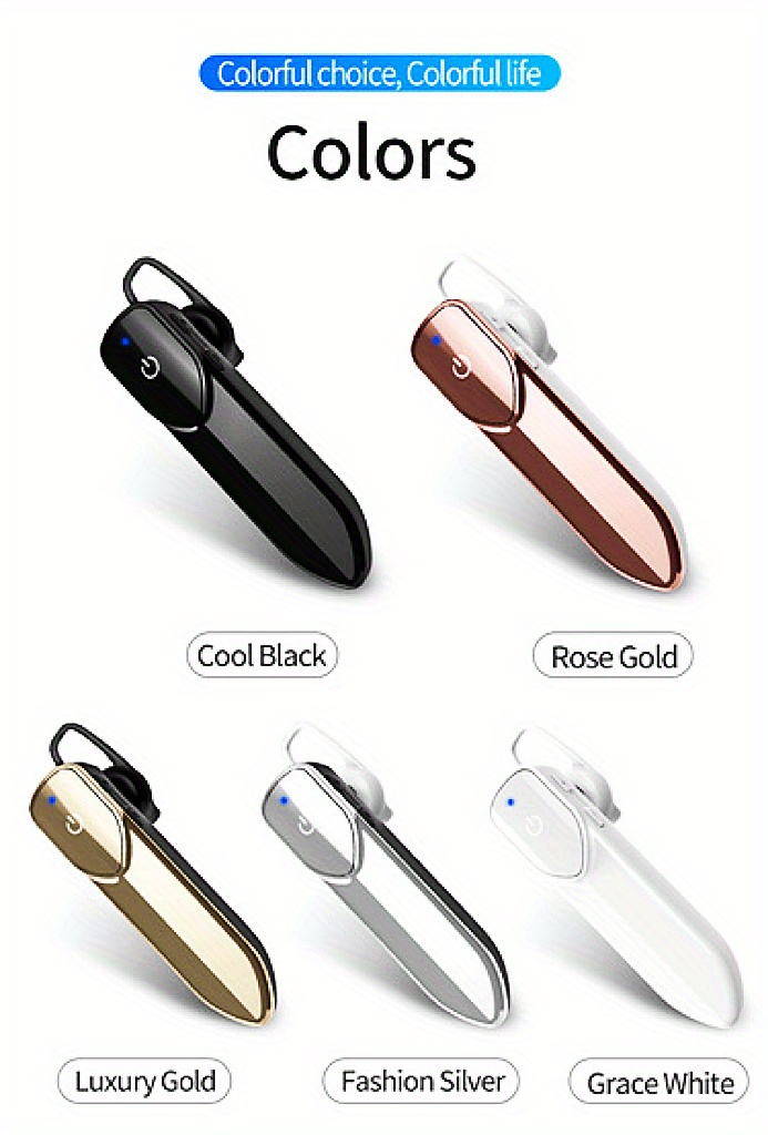 v19 wireless headset hd calls noise cancellation long standby more perfect for business sports details 11