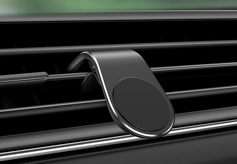 magnetic phone car holder with 2 pieces of iron rotation braccket air vent magnet mount smartphone phone holder in car for iphone samsung details 6