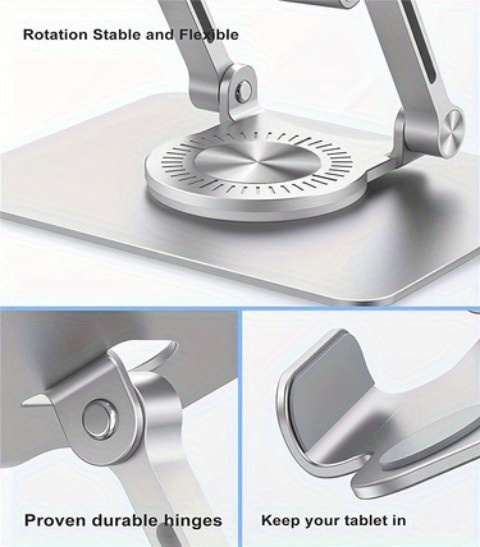360 tablet desk mobile phone holder adjustable aluminum alloy desktop holder foldable for iphone for ipad for laptop for samsung details 7