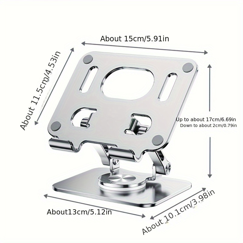 360 tablet desk mobile phone holder adjustable aluminum alloy desktop holder foldable for iphone for ipad for laptop for samsung details 11