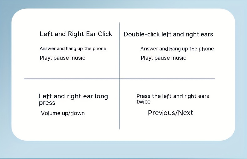 new wireless headset touch earphones clip ear headphones for xiaomi earphone for iphone earbud details 9