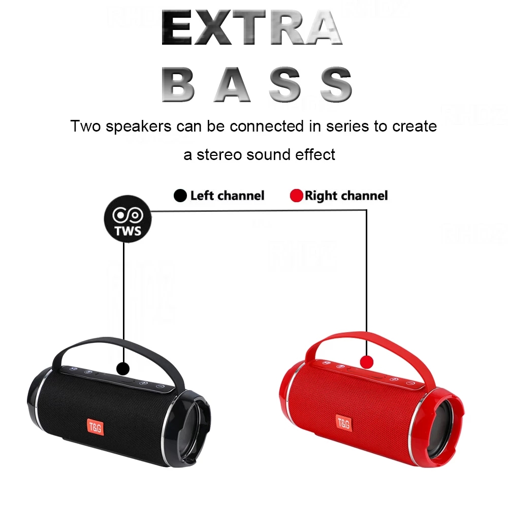 portable speaker, wireless audio subwoofer plug in card u disk 3d surround outdoor portable speaker details 1