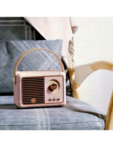 Retro Wireless Speaker, Vintage Decor, Small Wireless Speaker, Cute Old Fashion Style For Kitchen Desk Bedroom Office Party Outdoor For Android Devices