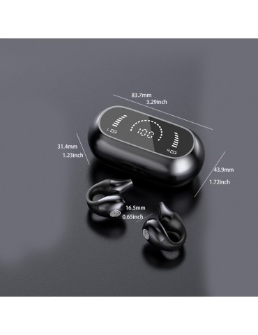 TWS Wireless5.3 Wireless Earphone Clip Earphone Sports Earphone Waterproof Stereo, High Fidelity Stereo Music On Phone, With Microphone For Noise Reduction Display.