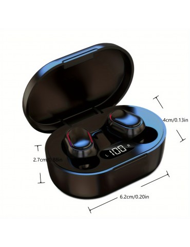 TWS Wireless Headphones Touch Real Stereo LED Lights Flash Lights Live Show, Super Cool Headphones, Boyfriend And Girlfriend Birthday Gifts, Easter Halloween Christmas Gifts, For IOS, Android Phone