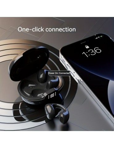 New Wireless Headset Touch Earphones Clip-Ear Headphones For Xiaomi Earphone For Iphone Earbud
