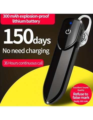 V19 Wireless Headset: HD Calls, Noise Cancellation, Long Standby & More - Perfect for Business & Sports!