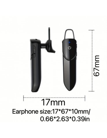 V19 Wireless Headset: HD Calls, Noise Cancellation, Long Standby & More - Perfect for Business & Sports!