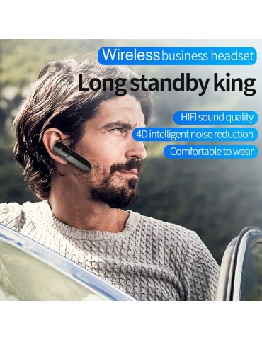 V19 Wireless Headset: HD Calls, Noise Cancellation, Long Standby & More - Perfect for Business & Sports!