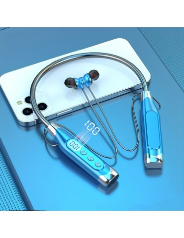 Sports High Quality Hanging Neck Double Ear K Song Neck Hanging Style Ultra Long Standby Digital Display Stereo Ultra Low Bass Mobile Phone Universal