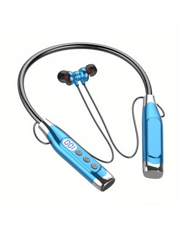 Sports High Quality Hanging Neck Double Ear K Song Neck Hanging Style Ultra Long Standby Digital Display Stereo Ultra Low Bass Mobile Phone Universal