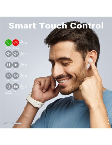 New Power Display In-ear Headset Transparent Space Capsule Noise Reduction TWS In-ear Wireless Earphone