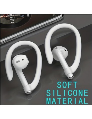 For AirPods Silicone Ear Hooks Compatible With AirPods 1, 2, 3, Pro And Pro 2, Anti-Slip Sports Ear Hooks For AirPods 1, 2, 3, Pro And Pro 2 - Transparent