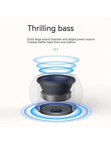 Wireless Speaker Colorful Stereo Sound High Volume Outdoor Portable Home Mini Bass Speaker TWS Music Player,  Mini Portable Solid Color Subwoofer Loud Speaker