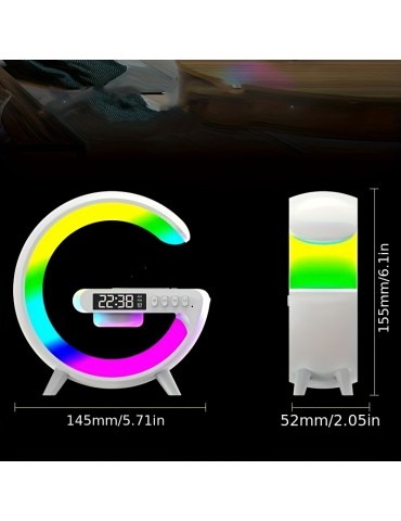 New color scheme wireless speaker, wireless charging, rhythm RGB light, bar smart light, sunrise alarm clock, bedroom wake-up light, dimmable desk light