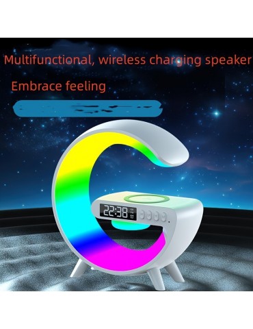 New color scheme wireless speaker, wireless charging, rhythm RGB light, bar smart light, sunrise alarm clock, bedroom wake-up light, dimmable desk light