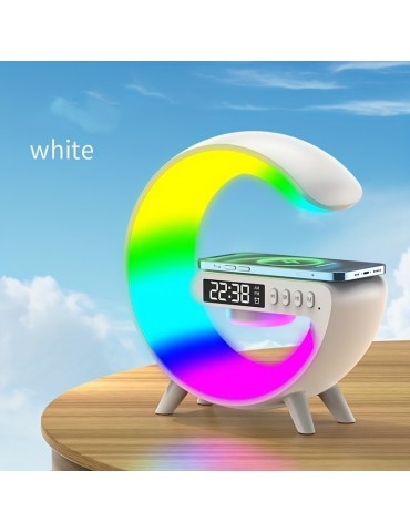 New color scheme wireless speaker, wireless charging, rhythm RGB light, bar smart light, sunrise alarm clock, bedroom wake-up light, dimmable desk light