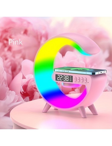 New color scheme wireless speaker, wireless charging, rhythm RGB light, bar smart light, sunrise alarm clock, bedroom wake-up light, dimmable desk light