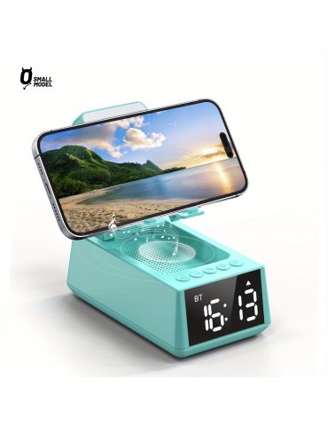 Cell Phone Stand With Wireless Speaker And Anti-Slip Base HD Surround Sound Perfect For Home And Outdoors With Wireless Speaker For Desk Compatible With IPhone/ipad/Samsung Galaxy