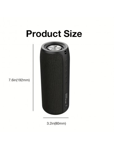 20W Wireless Speakers, Outdoor Portable Subwoofer Speaker Waterproof IPX 5, Wireless Speaker, Dual Pairing,1800mAh Battery, 6 Hours Playtime Loud Stereo, Booming Bass
