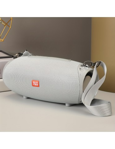TG534 Portable Wireless Stereo Outdoor Speaker With Dual Speakers, Waterproof For Life, TWS Stereo Subwoofer Hands-Free Call/FM/TF Card/U Disk, For Mobile Phone/Tablet/TV, Music Speaker Plug-in Card U Disk Gift For Friends