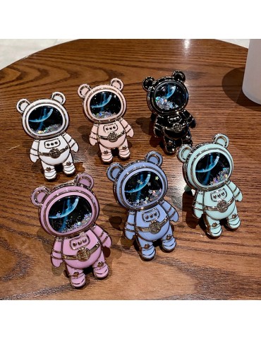 Quicksand Astronaut Bracket Foldable Mobile Phone Case Bracket Cute Quicksand Pattern Multicolor Mobile Phone Case Universal Bracket Gift For Birthday/Easter/President's Day/Boy/Girlfriend