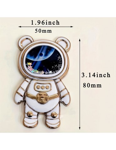 Quicksand Astronaut Bracket Foldable Mobile Phone Case Bracket Cute Quicksand Pattern Multicolor Mobile Phone Case Universal Bracket Gift For Birthday/Easter/President's Day/Boy/Girlfriend