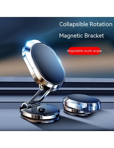 Car Folding Magnetic Suction Mobile Phone Holder Instrument Panel Holder Car Phone Holder 360 Rotation Navigation Holder