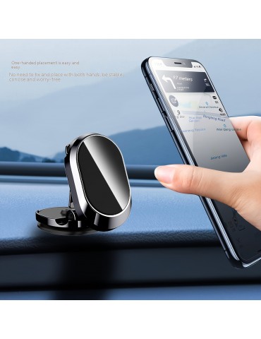 Car Folding Magnetic Suction Mobile Phone Holder Instrument Panel Holder Car Phone Holder 360 Rotation Navigation Holder