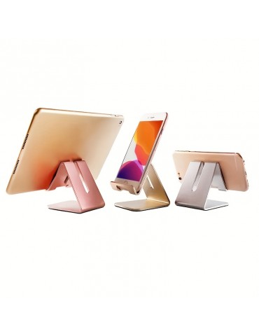 New Mobile Phone Bracket Aluminum Alloy Desktop Bracket Tablet Lazy Charging Mobile Phone Holder Gift Fixed Metal Bracket