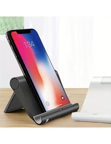Multi-Angle Rotating Mobile Phone Holder - Perfect For Desktop And Folding!