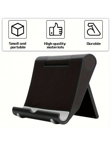 Multi-Angle Rotating Mobile Phone Holder - Perfect For Desktop And Folding!