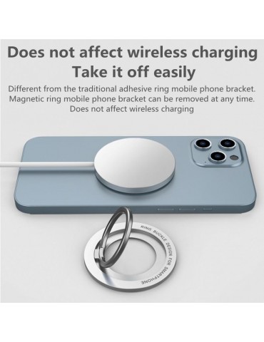 360 Magnetic Phone Holder Stand Magnet Finger Ring Socket For Magsafe Wireless Charging For IPhone14 13 12 Pro Cellphone Bracket