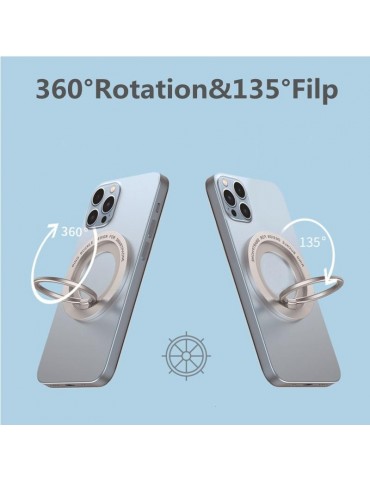 360 Magnetic Phone Holder Stand Magnet Finger Ring Socket For Magsafe Wireless Charging For IPhone14 13 12 Pro Cellphone Bracket