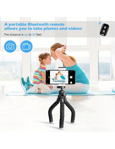 An Octopus Mobile Phone Holder, Camera Stand, Photography Stand-Strong, Durable, Can Be Folded At Will, Multiple Folding Without Damage, Suitable For IPhone Mobile Phones And Other Mobile Phone Models, Cameras And Other