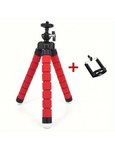 An Octopus Mobile Phone Holder, Camera Stand, Photography Stand-Strong, Durable, Can Be Folded At Will, Multiple Folding Without Damage, Suitable For IPhone Mobile Phones And Other Mobile Phone Models, Cameras And Other