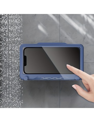 Bathroom Waterproof Mobile Phone Holder Bathing Watch TV Tracking Watching Video Mobile Phone Touch Screen Toilet Waterproof Mobile Phone Box Can Hang Things Mobile Phone Holder