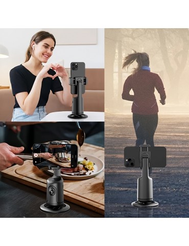 Auto Tracking Phone Holder Tripod Stand Smart Selfie Stick 360 Rotation Fast Face & Object Tracking Cameraman Robot Stand