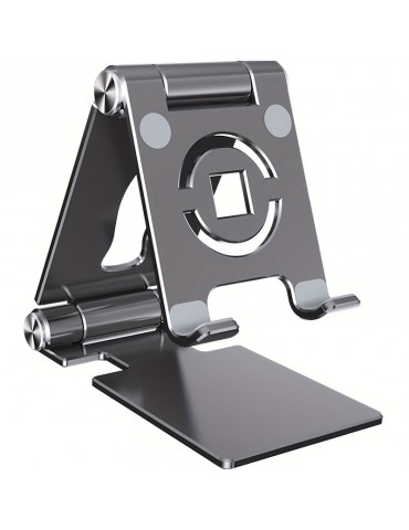 360 Tablet Desk Mobile Phone Holder Adjustable Aluminum Alloy Desktop Holder Foldable For IPhone For IPad For Laptop For Samsung