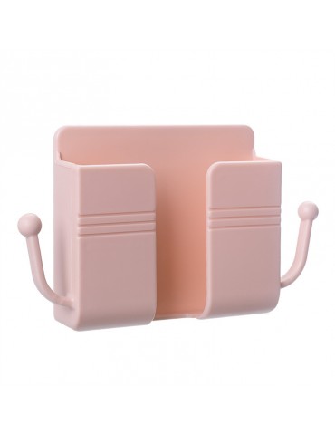 1pc Wall-Mounted Remote Control Holder: Keep Your Remote Controls & Mobile Phones Organized & Charged!