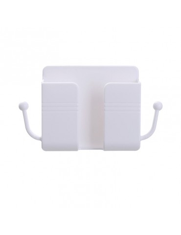 1pc Wall-Mounted Remote Control Holder: Keep Your Remote Controls & Mobile Phones Organized & Charged!