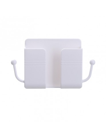 1pc Wall-Mounted Remote Control Holder: Keep Your Remote Controls & Mobile Phones Organized & Charged!