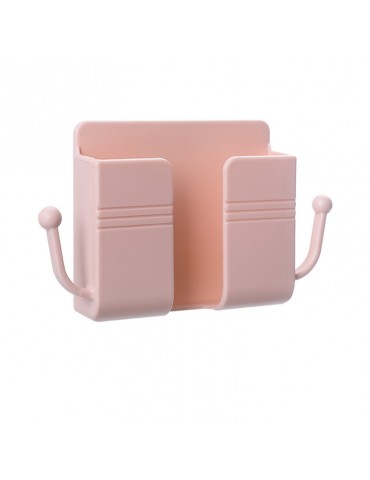 1pc Wall-Mounted Remote Control Holder: Keep Your Remote Controls & Mobile Phones Organized & Charged!