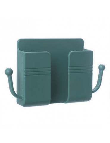 1pc Wall-Mounted Remote Control Holder: Keep Your Remote Controls & Mobile Phones Organized & Charged!