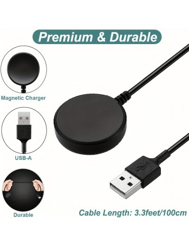 Watch Charger Compatible With Samsung Galaxy Watch, Portable Charging Dock For Galaxy Watch 5 Pro 45mm, Galaxy Watch 5 40mm/44mm, Galaxy Watch 4/3, Galaxy Watch Active 2/1, Galaxy Watch, Gear Sport/S3