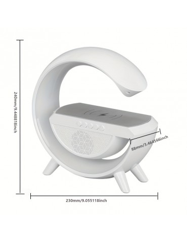 Wireless Charging Speaker LED Color Night Light With Built-in Battery Multifunctional Bedside Living Room Table Lamp Audio